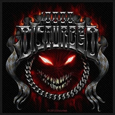 Afbeelding van Disturbed Patch Chrome Smiley Zwart