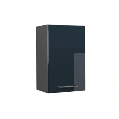 Afbeelding van Vicco Hangkast Fame Line, Donkerblauw hoogglans/Antraciet, 45 cm