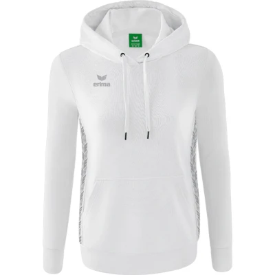 Afbeelding van Essential Team sweatshirt met capuchon dames wit/monument grey / 36