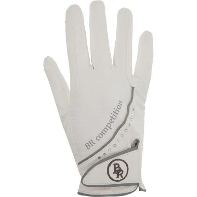 Afbeelding van BR Rijhandschoen Torino synthetisch leer 9 Wit