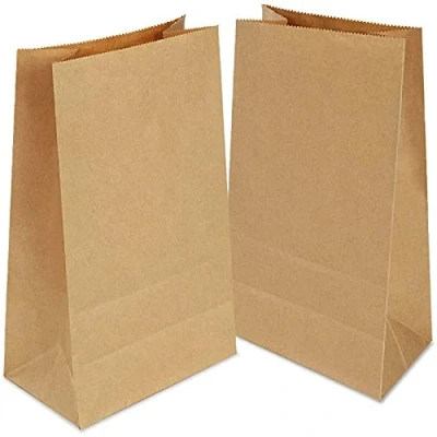 Afbeelding van Gaoyong 60 zakjes van kraftpapier, 15 x 9 27 cm, voor sandwich, popcorn, zaden, snoep, stuks