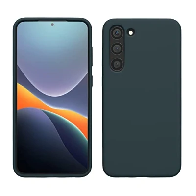 Afbeelding van kwmobile telefoonhoesje geschikt voor Samsung Galaxy S23 Plus Hoesje met siliconen coating Smartphone case in leisteen