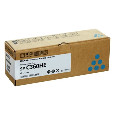 Image de Ricoh SP C360HE Cyan original cartouche de toner pour C360DNw