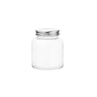 Afbeelding van Vogue glazen voorraadpot met schroefdeksel 330ml (6 stuks)