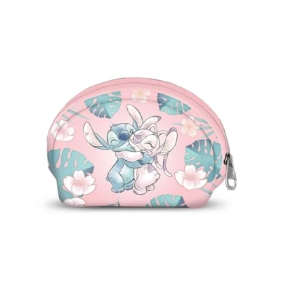 Afbeelding van Disney Lilo and Stitch Hug Casual portemonnee, ovaal, roze, 12 x 9 cm, en één maat, ovale portemonnee