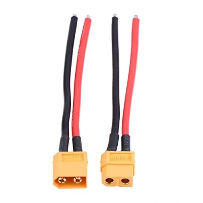 Afbeelding van Dilwe 2 stuks xt60 mannelijke vrouwelijke kabel, connector adapter 14AWG siliconen kabel RC accessoire