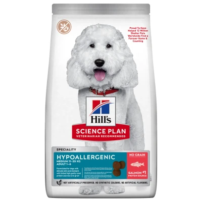 Afbeelding van Hill&#039;s Adult Hypoallergenic Medium Zalm&amp;Tonijn Hondenvoer 2.5 kg