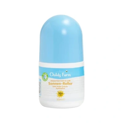 Afbeelding van Childs Farm Zonnerol voor kinderen en baby&#039;s, zeer hoge SPF 50+, waterdicht, UVA UVB bescherming, 50 ml, geschikt droge, gevoelige of eczeemgevoelige huid
