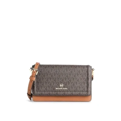 Afbeelding van Michael Kors JET SET Charm Phone Crossbody Schoudertas, Dames, Maat: One Size, Brown