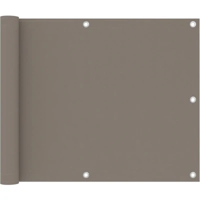 Afbeelding van Balkonscherm 75x600 cm oxford stof taupe