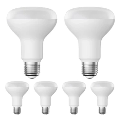 Afbeelding van ledscom.de 6 x E27, R80 ledlampen, warmwit (2700 K), 10 W, 935 lm, mat