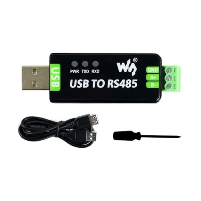 Afbeelding van Waveshare Industriële USB naar RS485 converter met originele FT232RL automatische transmissie ingebouwde beveiligingscircuits zoals resetbare ESD bescherming en TVS diode