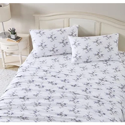 Afbeelding van Laura Ashley Home Beddengoedset van geborsteld katoenflanel voor zachtheid en comfort (Jessika, kingsize bed)