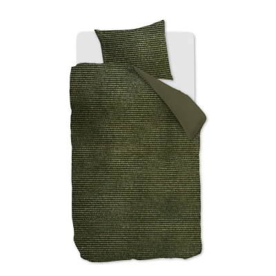 Afbeelding van At Home Dekbedovertrek Cosy Corduroy Groen 140 x 200/220