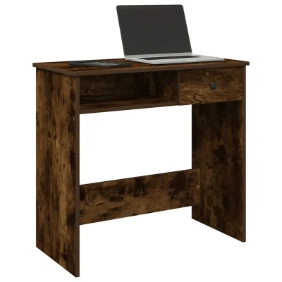 Afbeelding van vidaXL Bureau 80x40x75 cm bewerkt hout gerookt eikenkleurig