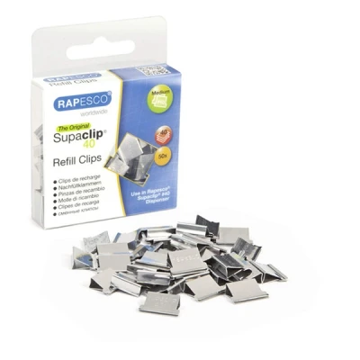 Image de Pqt de 50 Pinces Recharge Supaclip® 40 Acier Inoxydable