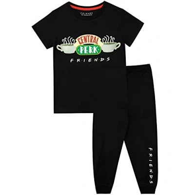 Afbeelding van FRIENDS Pyjamaset Central Perk Meisjes, zwart.