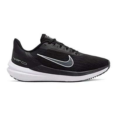 Afbeelding van Nike Performance WMNS AIR Winflo 9 Hardloopschoenen neutraal, Dames, Maat: 38, Black/white/dark smoke grey/pure platinum Kunststof/ textiel