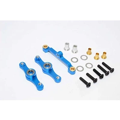 Afbeelding van GPM Tamiya TT 01 Upgrade aluminium seering met lagers, 1 set blauw