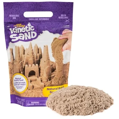 Image de Pâte à modeler Kinetic Sand Pack de Sable Naturel 907 g