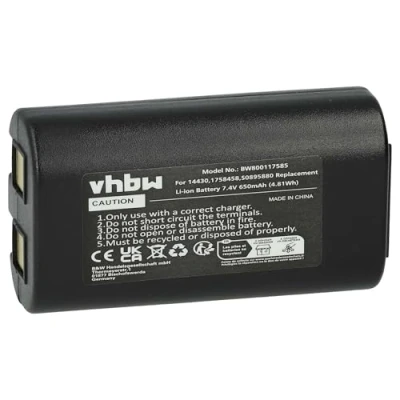 Afbeelding van vhbw Batterij compatibel met Dymo LabelManager 260, 260P, 280, PnP printer, scanner, labelprinter (650 mAh, 7,4 V, Li ION)