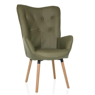 Afbeelding van HAVENIO I Gestoffeerde fauteuil Groen