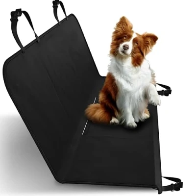 Afbeelding van Retoo Autodeken voor honden, spatwaterdicht, 144 x cm, antislip hondendeken auto en SUV, waterafstotende universele achterbankhoes, onderhoudsvriendelijke deken de achterbank