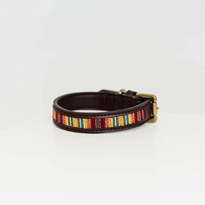 Afbeelding van Kentucky Halsband Handgemaakte Parels Oranje 72cm Agradi.be