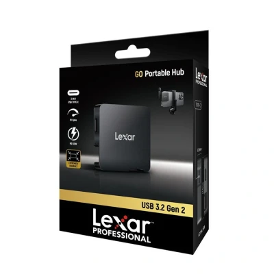 Afbeelding van Lexar Hub for Go Portable SSD SL400 zwart