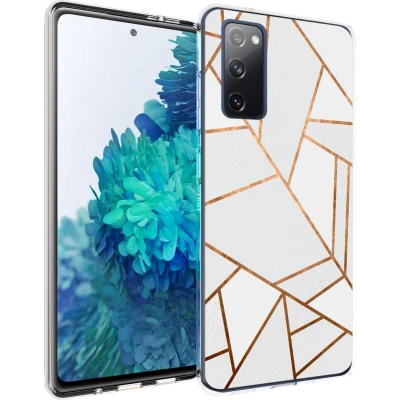Afbeelding van imoshion hoesje Geschikt voor Samsung Galaxy S20 FE Design White Graphic