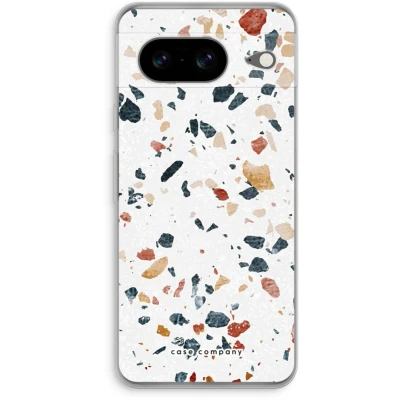 Afbeelding van Case Company® hoesje geschikt voor Google Pixel 8 Terrazzo N4 Soft Cover Telefoonhoesje Bescherming aan alle Kanten en Schermrand