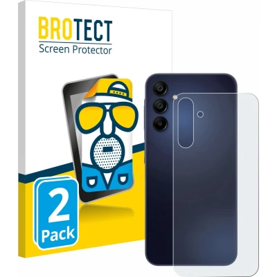 Afbeelding van BROTECT Screenprotector voor Samsung Galaxy A15 (Achterkant) Folie Beschermfolie matte (2 Stuks)