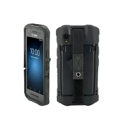 Image de Mobilis Coque Protech pour Terminal Zebra TC21 TC26 Etui de Protection Renforcé avec Patte Saisie et Porte Stylet Noir