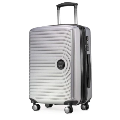 Afbeelding van HAUPTSTADTKOFFER MITTE Handbagage Koffer Trolley bagage, Cabinekoffer uitbreidbaar, TSA, 55 cm, L, zilver