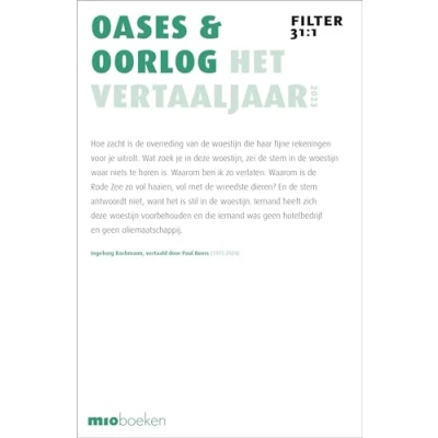 Afbeelding van Filter Tijdschrift over vertalen 31:1 Oase &amp; oorlog