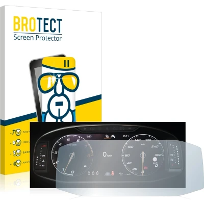Afbeelding van BROTECT Screenprotector voor Seat Ateca Facelift 10.25&quot; Snelheidsmeter Folie Beschermfolie Beschermglas transparant