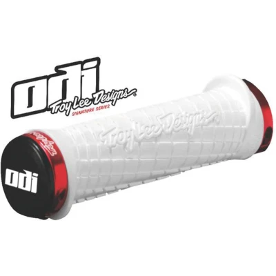 Afbeelding van Odi Troy Lee Designs Lock on Handvatten Wit 130 mm