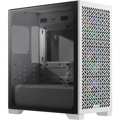 Afbeelding van Cooler Master E302 WGNN S00 Elite 302 Midi Tower, mATX, Window, 3x 120mm ARGB, White
