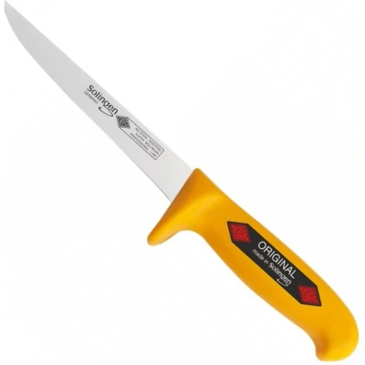 Afbeelding van Eikaso Solingen Uitbeenmes 16 cm Stijf RVS Lemmet Ergonomisch Geel Heft