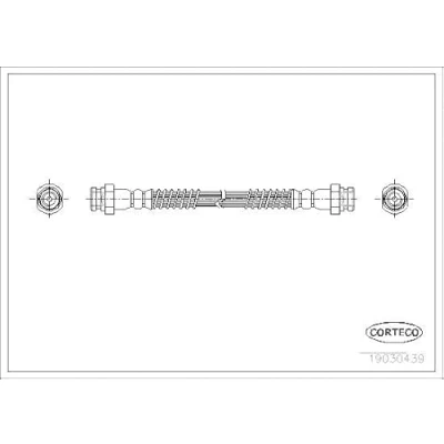 Afbeelding van CORTECO 19030439 Remslang Achteras 345