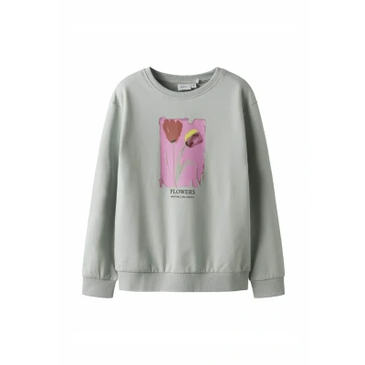 Afbeelding van Name it Sweater voor kinderen, Maat: 116, Aqua gray