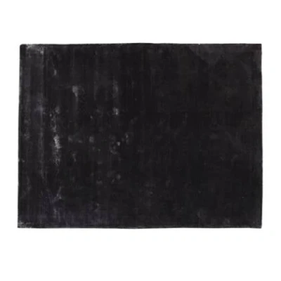 Afbeelding van PTMD Flavia Black viscose handwoven carpet XL