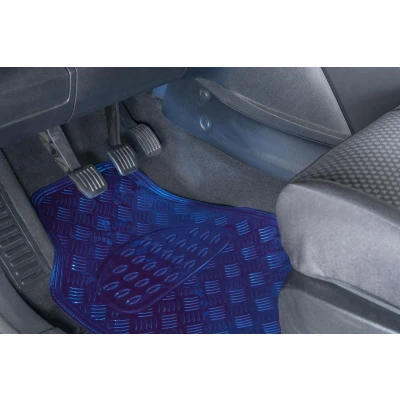 Afbeelding van WALSER 28022 Vloermatset Rubber voor en achter 4 Blauw Universeel geschikt 70.5 x 49, 42.5 48