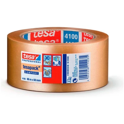 Afbeelding van Tesapack verpakkingstape 50mm x 66m PVC transparant