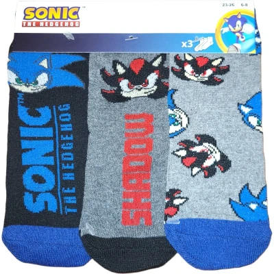 Afbeelding van SEGA Sonic the Hedgehog Sokken 3 Paar Maat 23/26