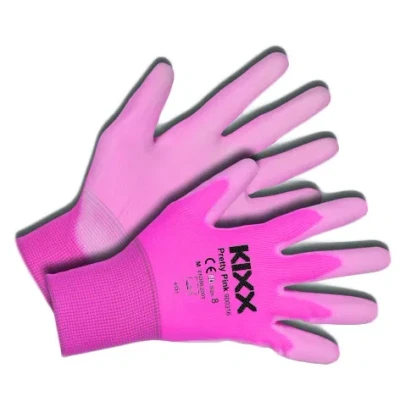 Afbeelding van Tuinhandschoen Pretty Pink maat M ofwel 8 KIXX