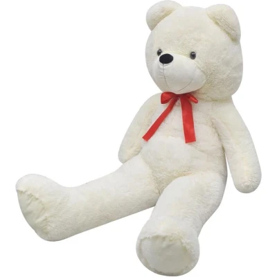 Afbeelding van vidaXL Teddybeer 242 cm pluche wit