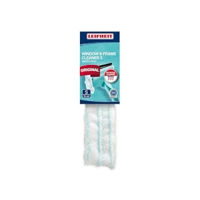 Image de Leifheit housse de rechange lave vitres 3 en 1 S, microfibres micro duo, éponge nettoyage extrêmement absorbante et puissante, chiffon pour cadres fenêtres
