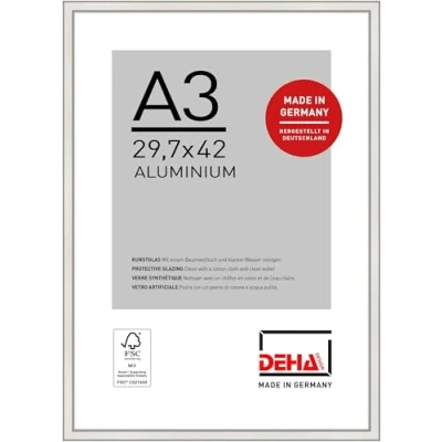 Afbeelding van DEHA Design Fotolijst Boston, 29,7x42 cm (A3), Zilver