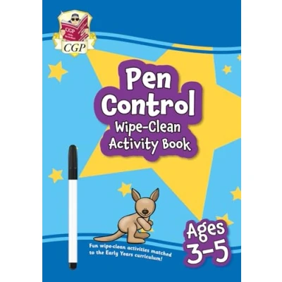 Afbeelding van CGP Reception Activity Books and Cards New Pen Control Wipe Clean Book for Ages 3 5 (with pen)